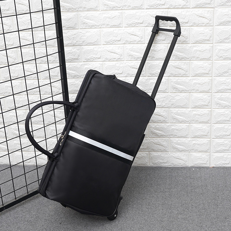 手提女轻便大容量折叠手拖包男软包 森立旅行袋