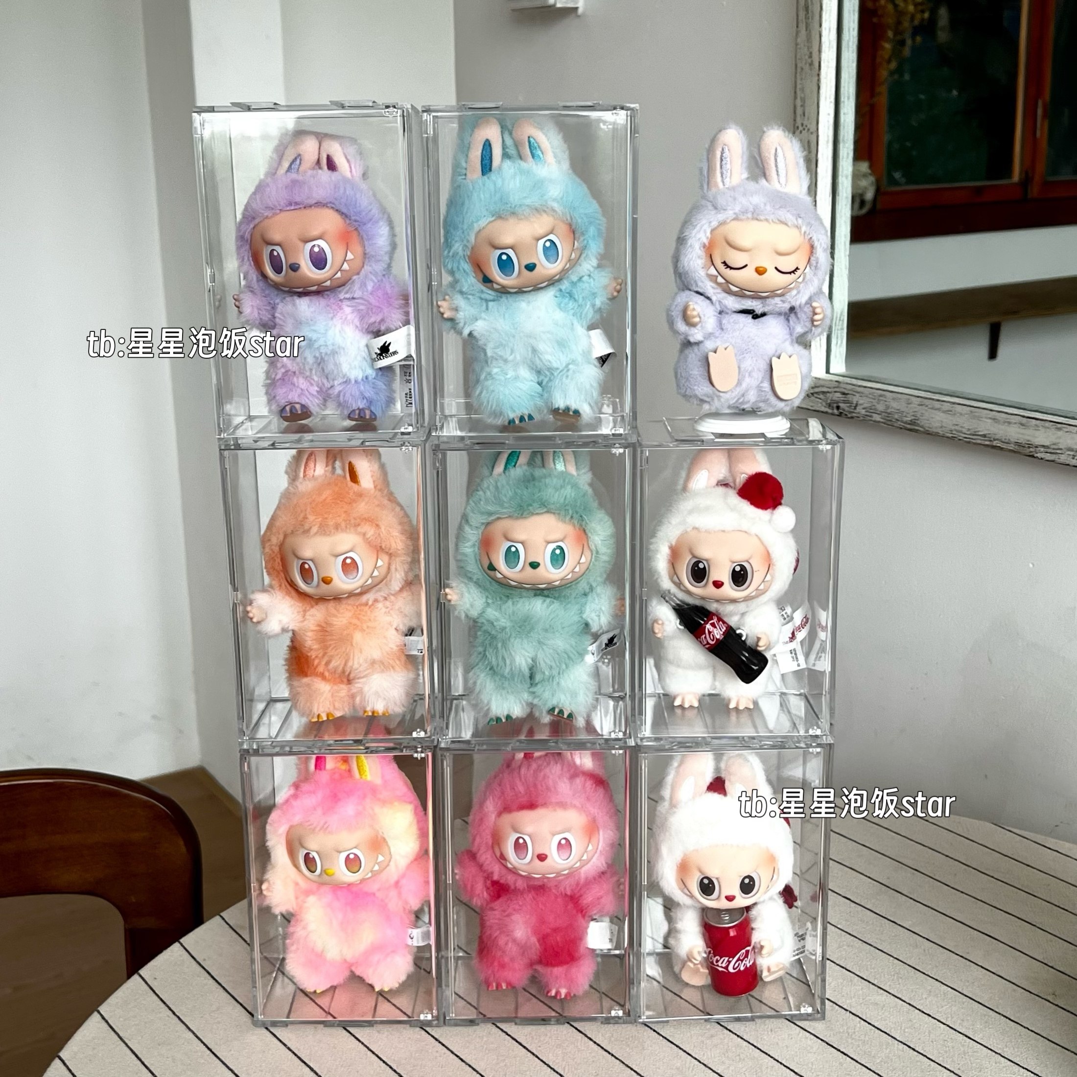 泡泡玛特labubu展示收纳盒拉布布1代2代3代防尘收纳柜透明展示柜,淘宝优惠券,粉丝福利购,淘宝优惠卷