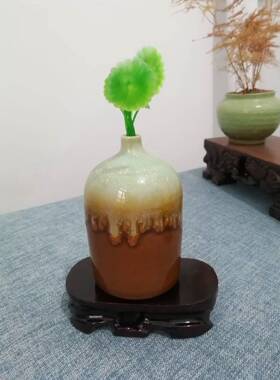 实木椭圆木托盘整木雕刻石头底座
