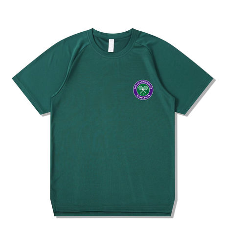 速干网球服男女圆领比赛短袖文化衫T恤训练球衣周边印字透气定制 - 图0