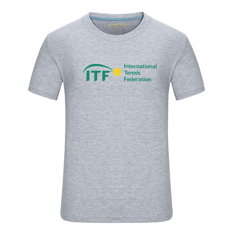 国际网球联合会标志男女纯棉T恤短袖上衣运动球衣训练球迷队服,淘宝优惠券,粉丝福利购,淘宝优惠卷