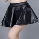 Pu oily patent leather sun skirt A-line skirt short skirt fashionable