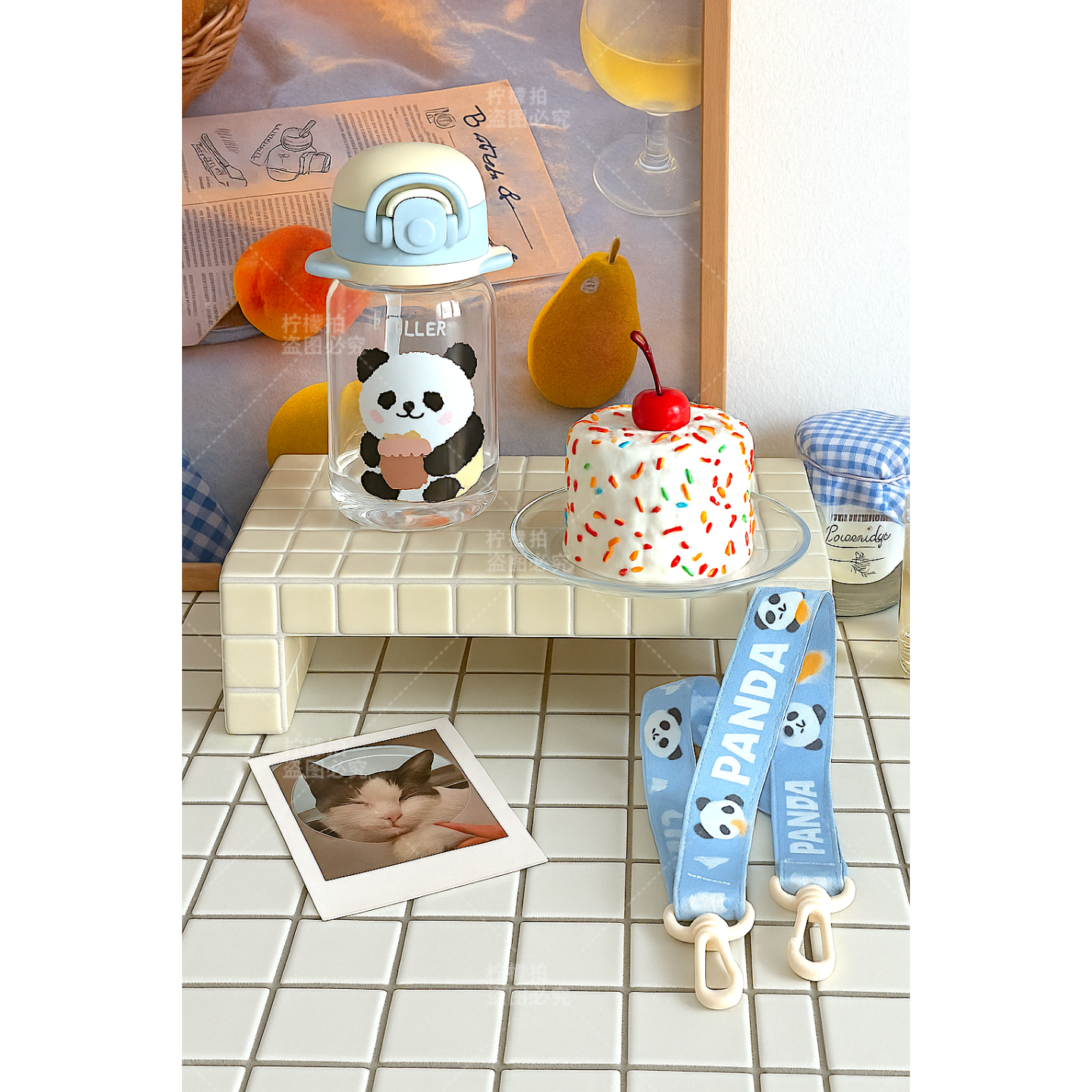 韩国ins风彩色陶瓷托盘马赛克杯垫艺术感家居摆设置物拍照道具,淘宝优惠券,粉丝福利购,淘宝优惠卷