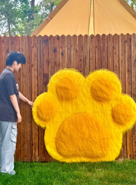 毛绒猫爪模型摆件装饰网红置景打卡景区婚礼派对商场陈列橱窗网红