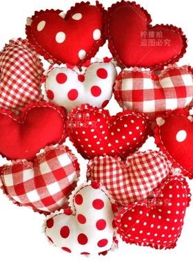 圣诞节日格子爱心花朵店铺橱窗氛围感装饰布置挂件拍照打卡陈列美