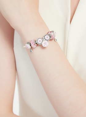 潘家纯银木兰花固定扣散珠高级感