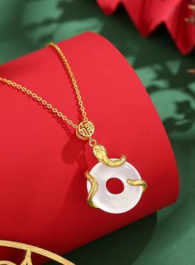 S925银灵蛇项链本命年送闺蜜礼物