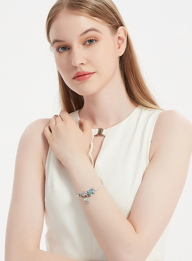 潘家高级感手镯纯银女套装送女友