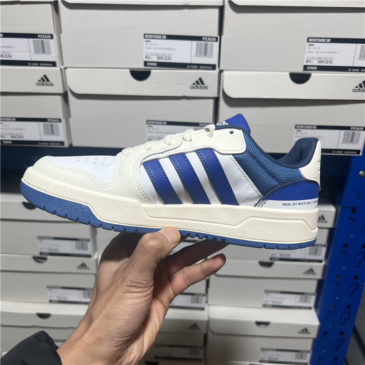 Adidas/阿迪达斯 Entrap Neo女子复古防滑耐磨运动休闲板鞋HR1931 - 图0