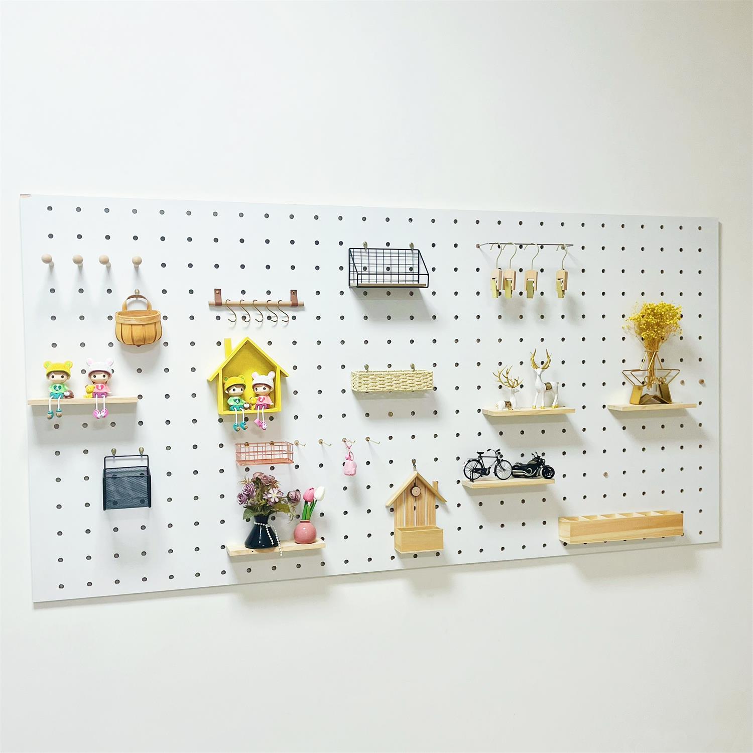 Large hole 15mm hole board accessories storage rack wooden round hole special hook universal laminate decorative matchsticks