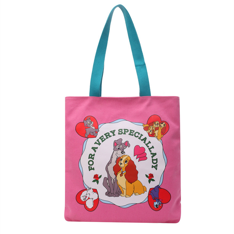 日系卡通帆布包女大容量通勤单肩托特包初中小学生上课手提书袋子,淘宝优惠券,粉丝福利购,淘宝优惠卷