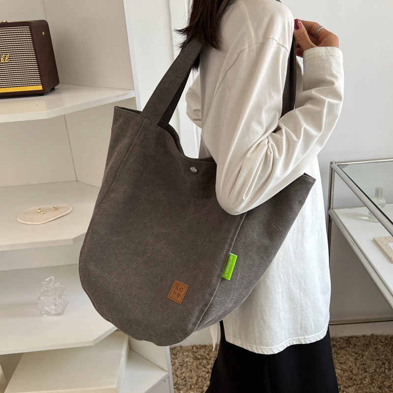 大容量帆布包包女夏ins韩风学生上课手提袋子休闲百搭单肩托特包,淘宝优惠券,粉丝福利购,淘宝优惠卷