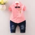 Bộ đồ mùa thu cho bé trai 0-1 đến 2 đến 3 tuổi 7 chín nam 8 tháng 6 quần áo trẻ em nam 10 10 thủy triều 12 quần áo - Phù hợp với trẻ em quần áo trẻ em xuất khẩu Phù hợp với trẻ em