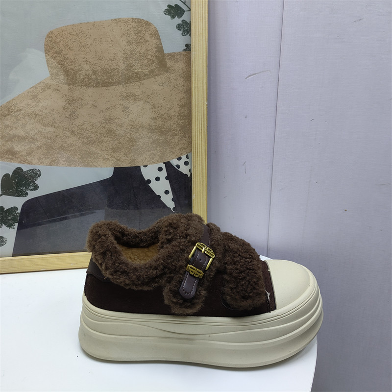2025韩版加绒魔术贴深口单鞋女厚底圆头休闲鞋保暖增高外贸鞋棉鞋,淘宝优惠券,粉丝福利购,淘宝优惠卷