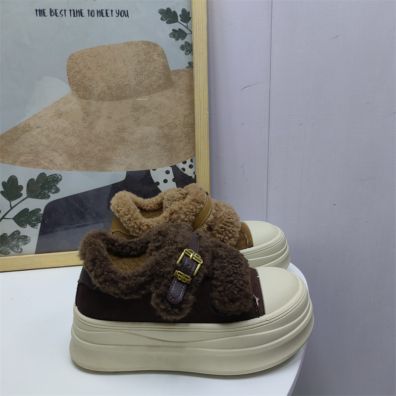 2025韩版加绒魔术贴深口单鞋女厚底圆头休闲鞋保暖增高外贸鞋棉鞋,淘宝优惠券,粉丝福利购,淘宝优惠卷
