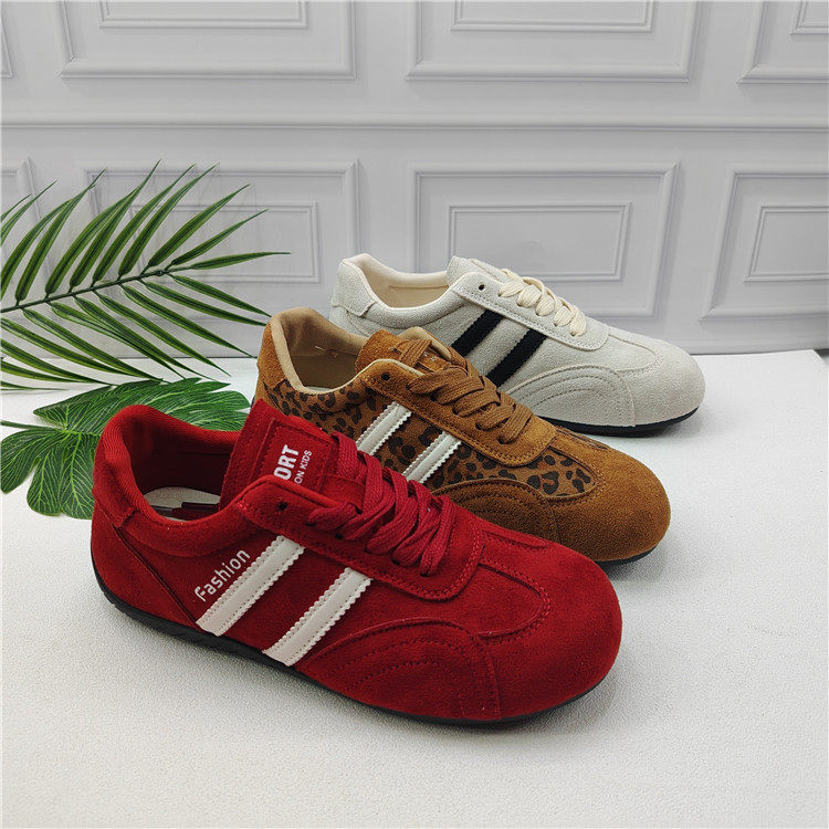 复古德训鞋女2026新春季系带圆头平底软底休闲运动鞋防滑跑步鞋女,淘宝优惠券,粉丝福利购,淘宝优惠卷