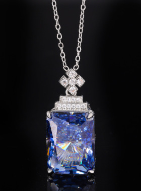 浪漫红复古气质吊坠项链