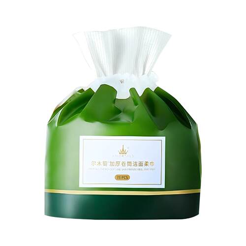 6包装尔木萄洗脸巾一次性绵柔擦脸巾毛巾卷筒洗面巾尔木葡专用 - 图3