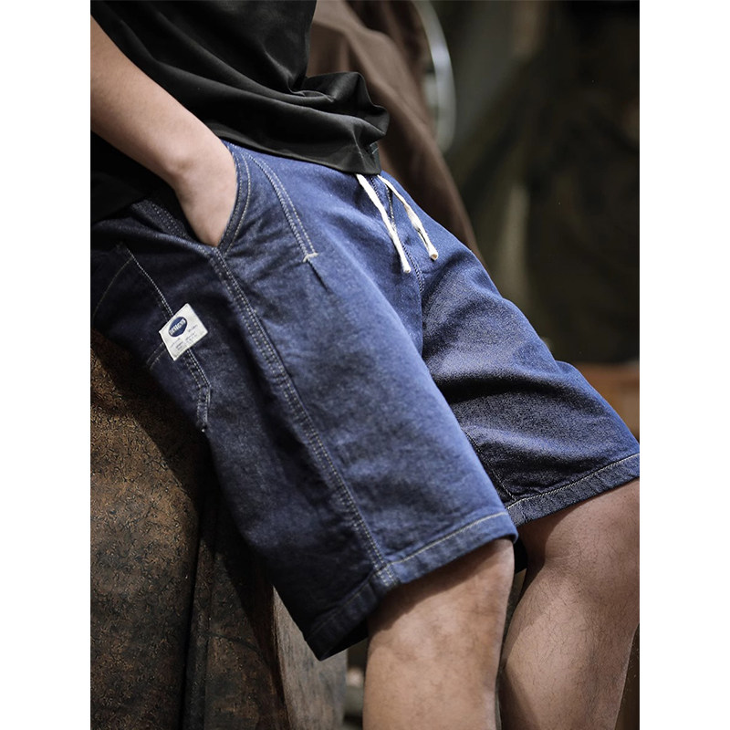 官方正品HH新款美式复古水洗直筒牛仔短裤男士夏季宽松休闲五分裤,淘宝优惠券,粉丝福利购,淘宝优惠卷