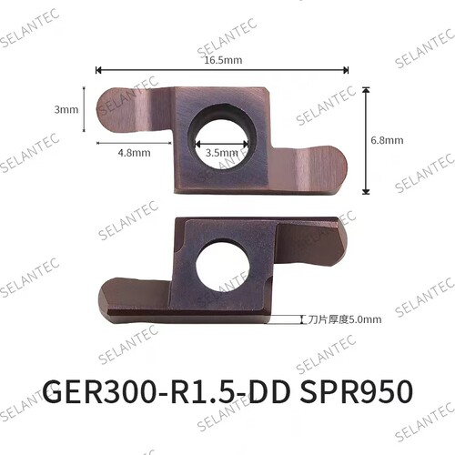 小径端面槽刀GER100/150/200/250/300/400-DD/DM/DMC替PM125/GEL - 图2