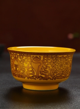 陶瓷其他客厅斋饭碗莲花八