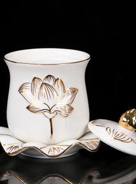 陶瓷其他客厅描金莲花圣水