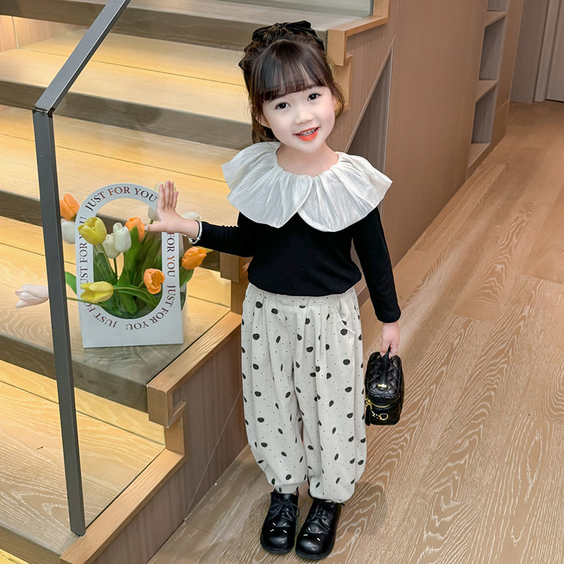 儿童灯芯绒裤子甜美2025新款女小童灯笼裤时髦女童长裤春装网红潮,淘宝优惠券,粉丝福利购,淘宝优惠卷