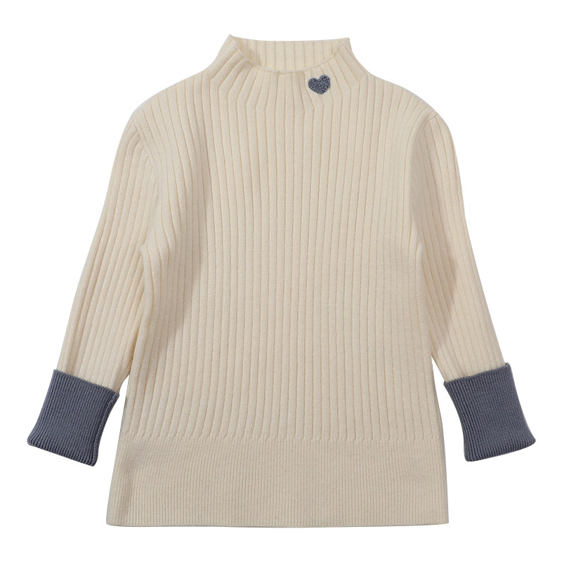 宝宝针织套头秋款2025新款女童上衣内搭儿童半高领打底衫毛衣冬装,淘宝优惠券,粉丝福利购,淘宝优惠卷