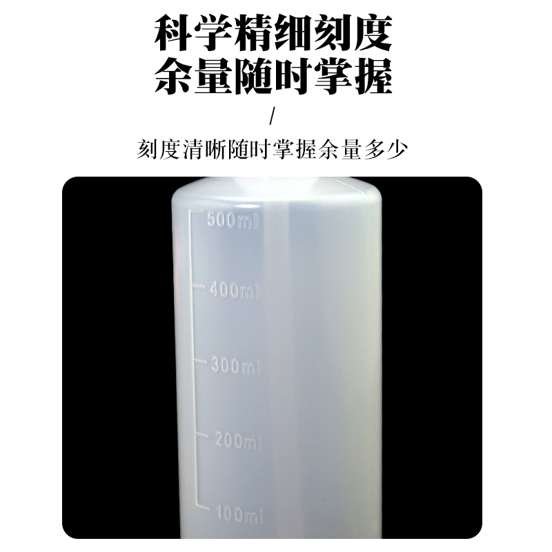 长嘴壶彩色塑料洗瓶500ml弯嘴壶纹身清洗瓶绿皂蓝藻空瓶美妆工具 - 图2