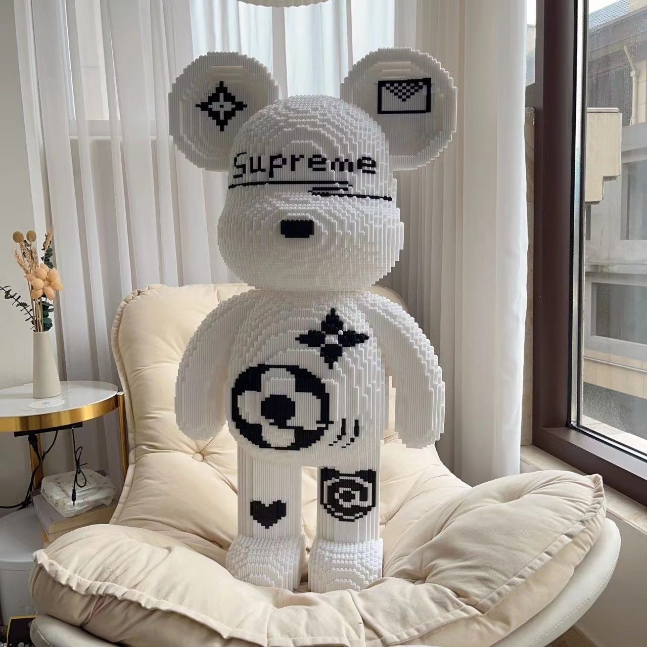 超大号熊暴力熊积木玩具客厅网红熊大摆件普通塑料积木不包含,淘宝优惠券,粉丝福利购,淘宝优惠卷