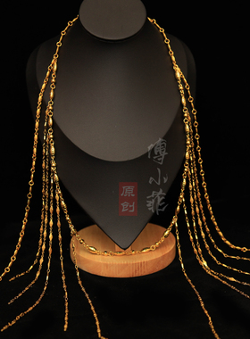 傅小菲沙金沙金高保色流苏敦煌