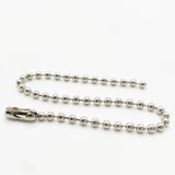 Цепная цепь цепь металлическая шариковая цепь 304 из нержавеющей стали 2 одежда для одежды, висящая цепная цепь, рекламная цепочка