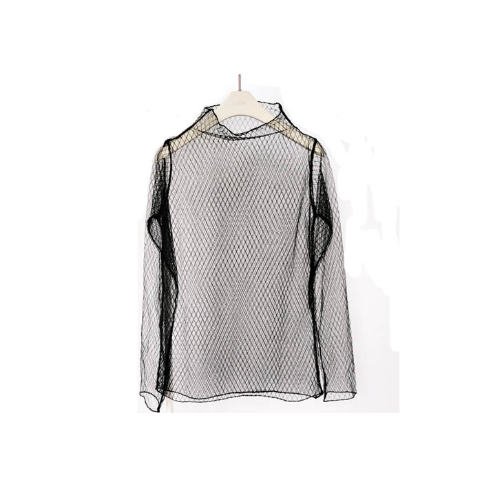 。美素芙春秋性感内搭纱网打打底衫 mysoulfor蕾丝衫/雪纺衫