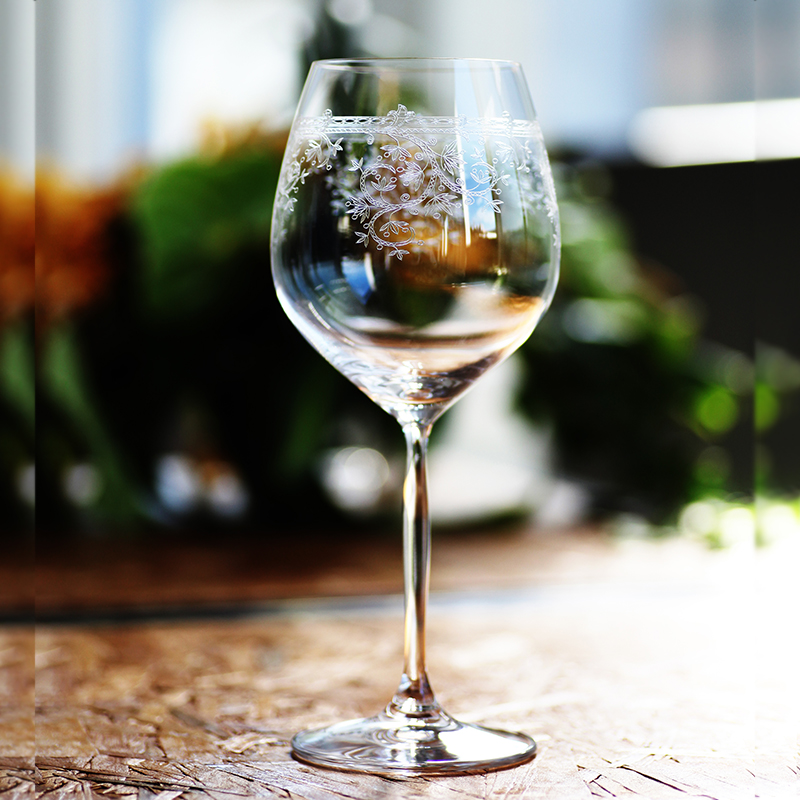 德国Spiegelau进口水晶玻璃葡萄酒杯高脚雕花刻花红酒杯波尔多杯-图1