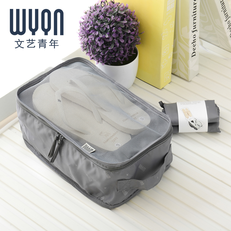 WYQN 鞋子收納袋旅行鞋位打包袋鞋袋手提式旅行收納袋鞋子收納袋