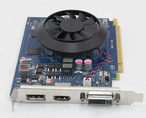 全新戴尔GT640 GT645显卡 1GD5 DP和HDMI接口 双屏4K 黑苹果免驱 - 图0