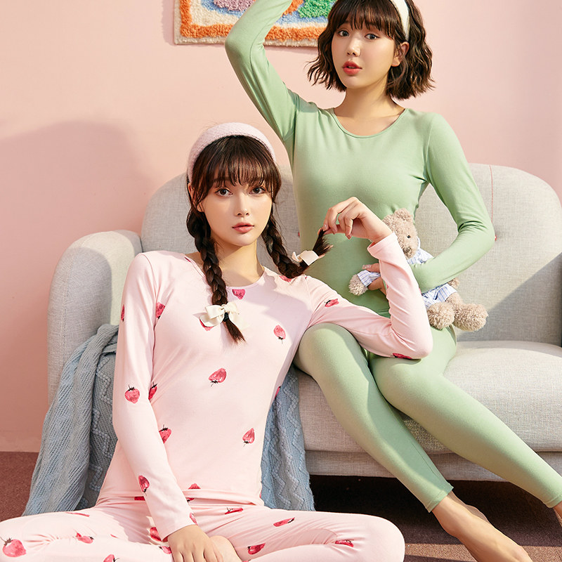 保暖套装全棉抗菌打底毛衫内穿秋衣 浪莎启元保暖上装