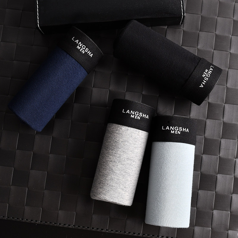 浪莎男士男生纯棉裆平角裤夏季短裤 浪莎启元内裤