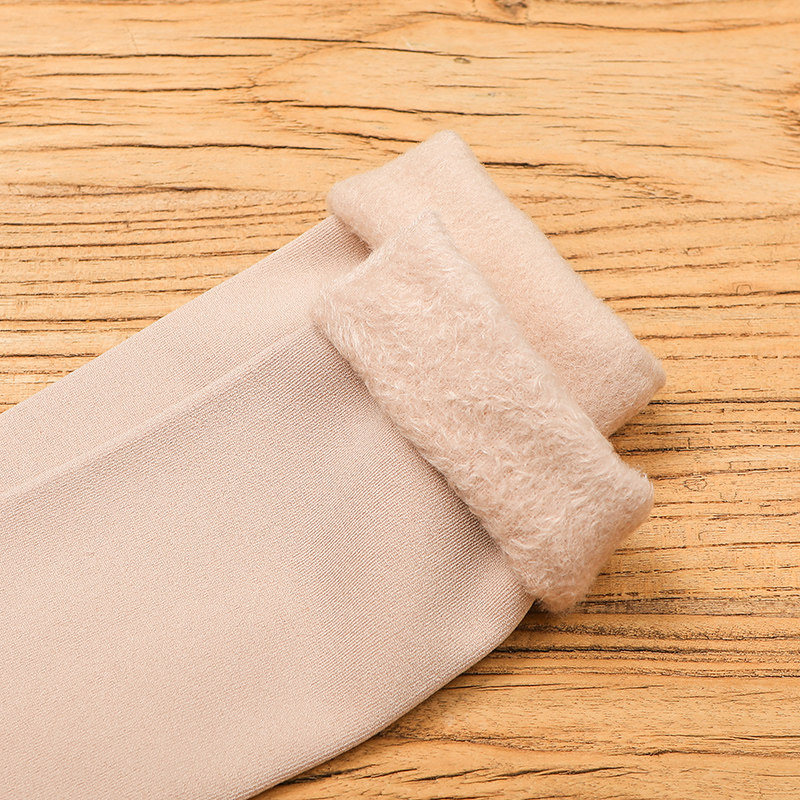 厚袜子冬季加绒雪地睡眠中筒地板袜 胜玲艳浩服饰长筒袜