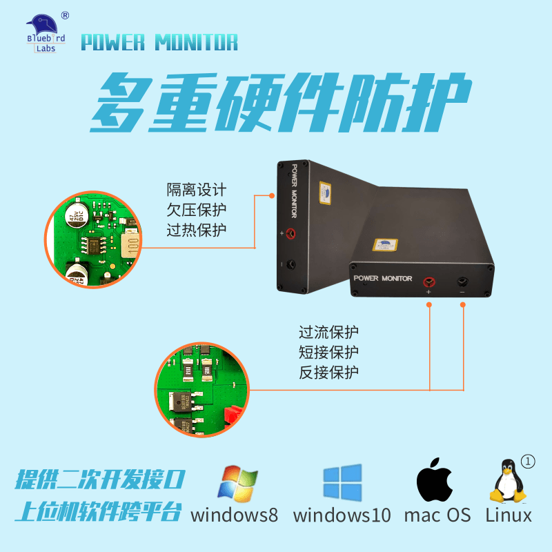 nA纳安级低功耗分析仪功率电流记录测试仪电源监视Power Monitor - 图0