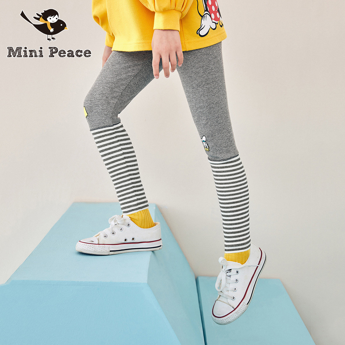 【超软】minipeace太平鸟童装打底裤 minipeace裤子