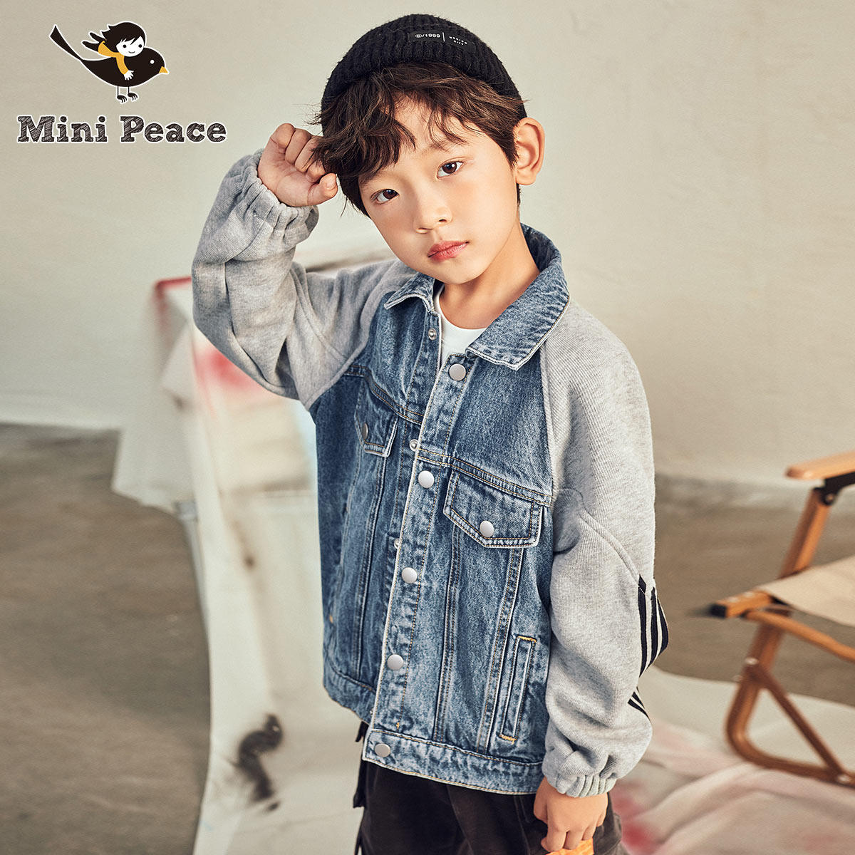 minipeace太平鸟童装男童儿童夹克 minipeace普通外套