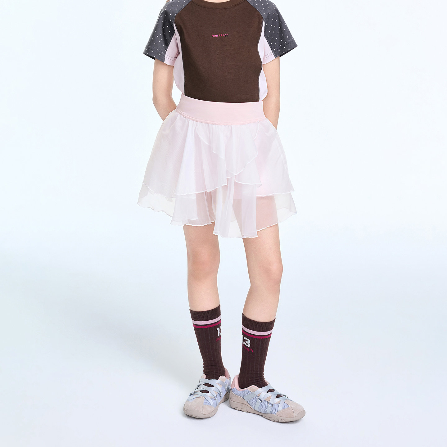 [清仓]MINIPEACE太平鸟童装女童连衣裙儿童公主裙半身裙夏季套装