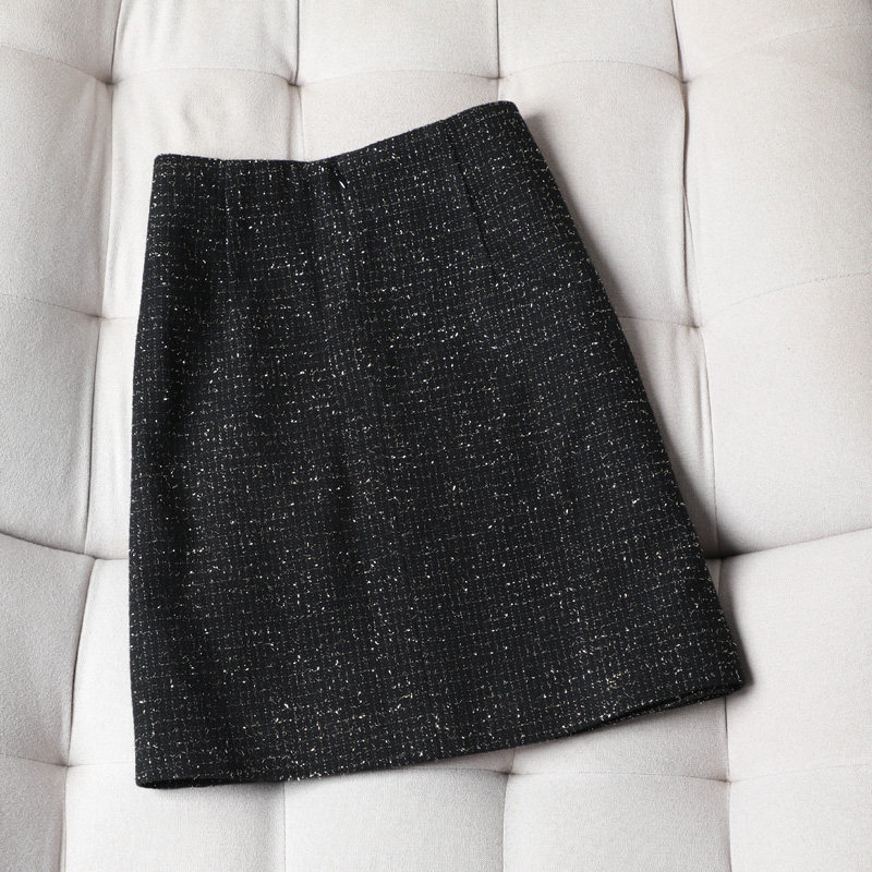 2021秋冬季新款a字裙高腰半身裙 mzgg木子格格半身裙