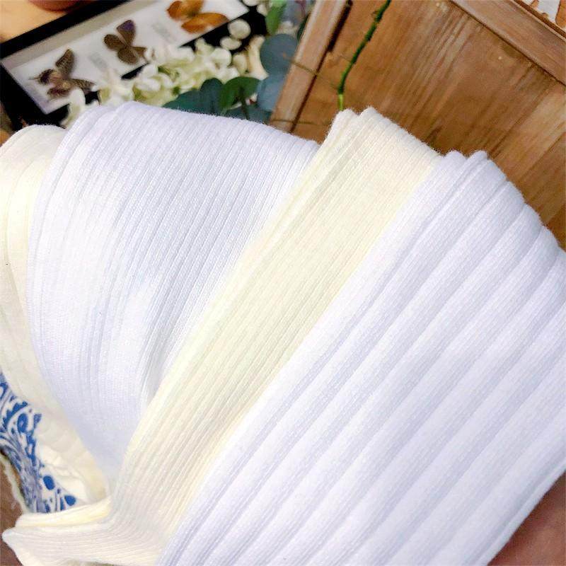 网红同款中筒小腿及膝女堆堆袜双针棉袜秋长百搭条纹jk白色袜子,淘宝优惠券,粉丝福利购,淘宝优惠卷