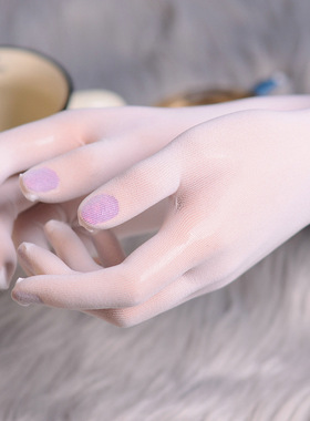婚纱超薄无痕五指长款丝袜手套