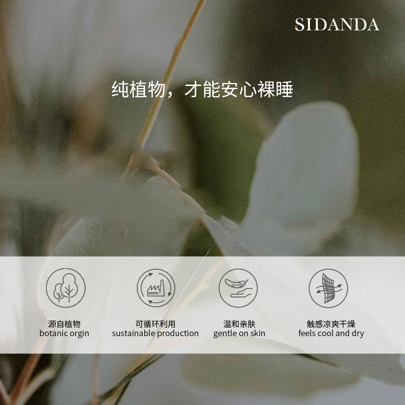 SIDANDA奥地利100支兰精天丝四件套床笠夏季凉感丝滑裸睡套件 - 图0