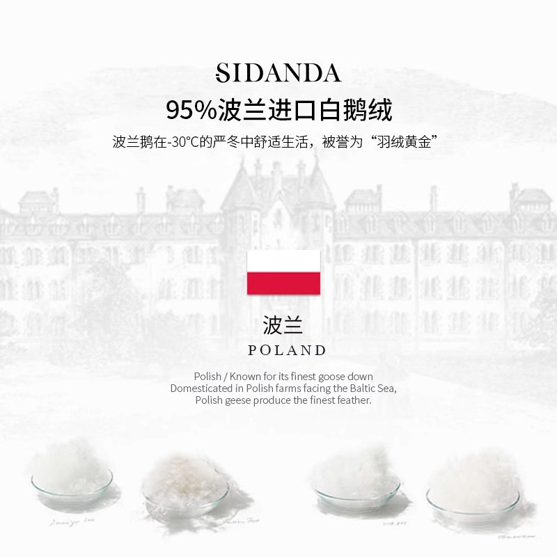 SIDANDA波兰95白鹅绒冬被专利保暖羽绒被子160支全棉加厚锁温被芯,淘宝优惠券,粉丝福利购,淘宝优惠卷