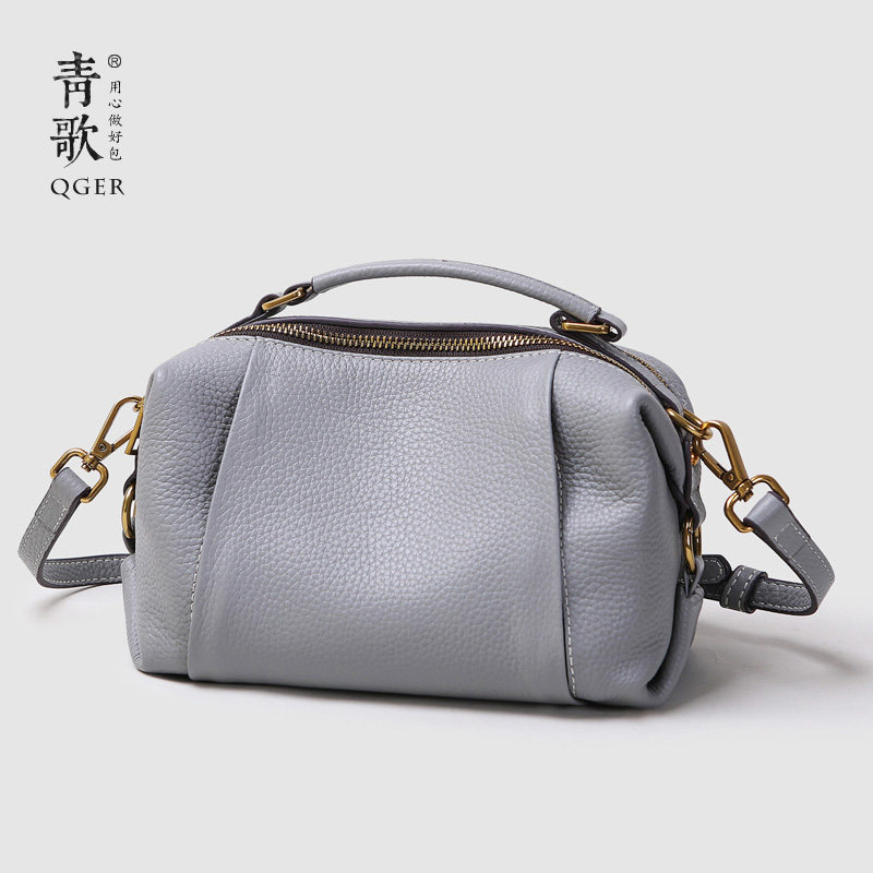 新款复古波士顿简约质感软女士包 qger青歌女士包袋