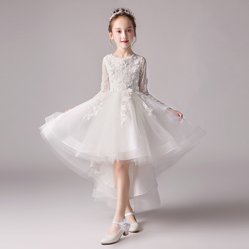 公主裙女童礼服生日小女孩花童婚纱主持人儿童钢琴演出服长袖秋冬,淘宝优惠券,粉丝福利购,淘宝优惠卷